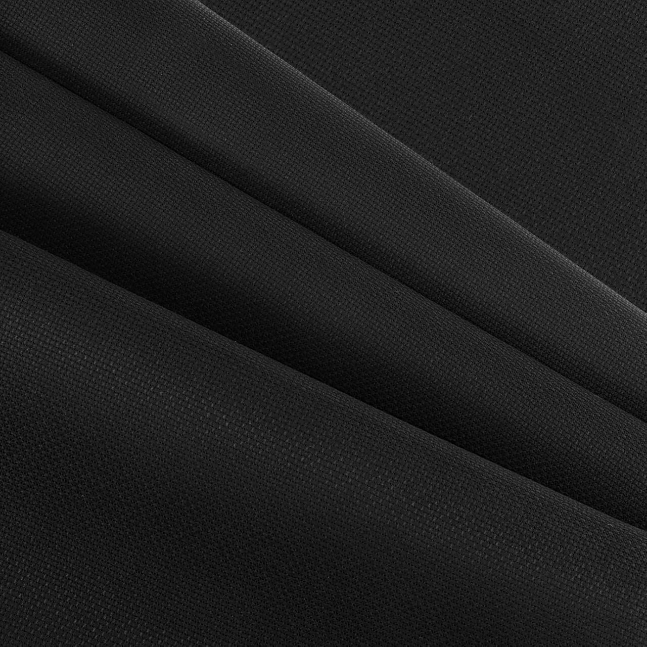 18 Count Aida Cloth Black Aida Cross Stitch Aida Cloth for Handmade Cross Stitch Fabric Needlework, 39 x 60 inch